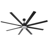 84 Inch 100 Inch Black HVLS Fan LED Large Ceiling Fan with Remote Control