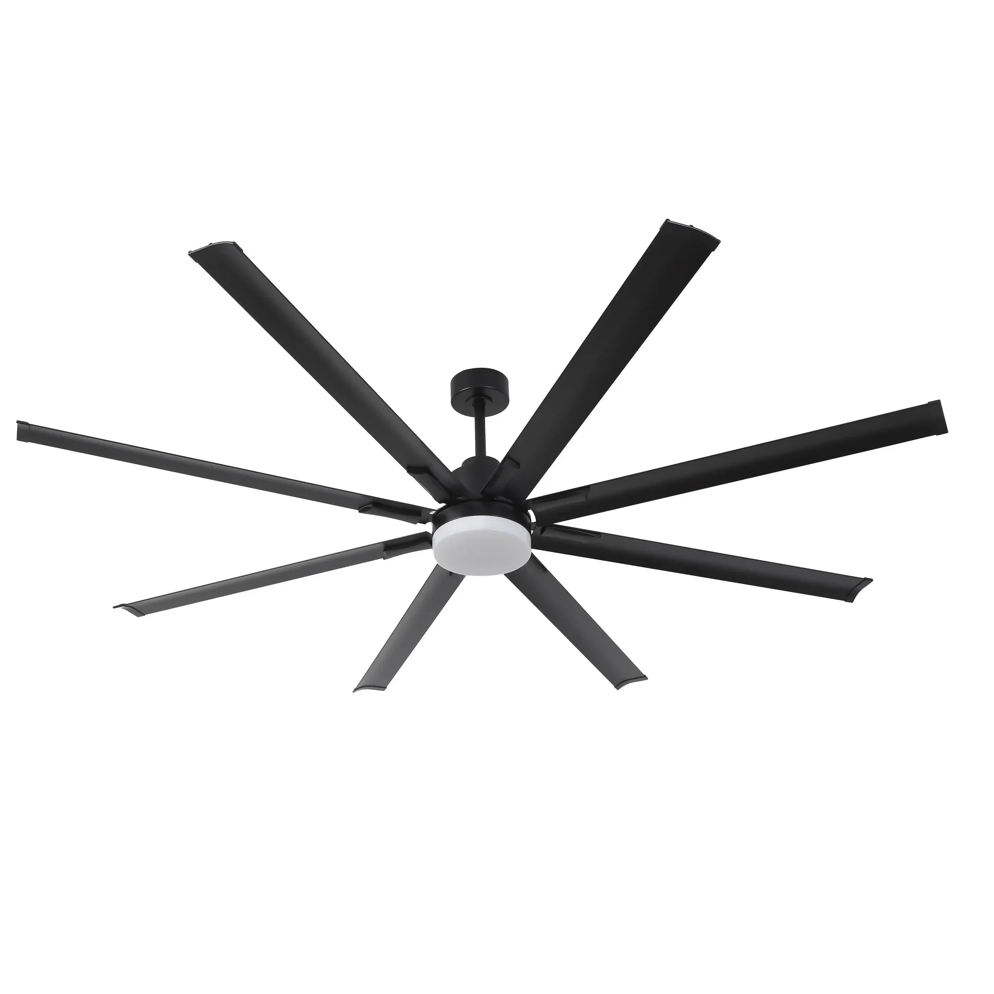 84 Inch 100 Inch Black HVLS Fan LED Large Ceiling Fan with Remote Control