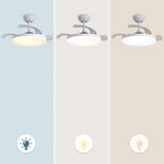 Raydon Ultra-Quiet DC Motor Ceiling Fan Ø106 cm with Retractable Blades and LED Light