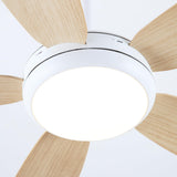 Ella Silent Deckenventilator 106 cm (42") mit 5 Flügeln und LED-Licht 