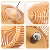 Rustikale Holzpendelleuchte im Landhausstil für die Kücheninsel 