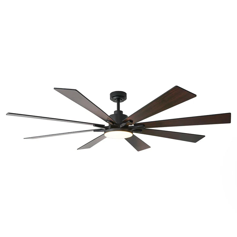 189 cm (72") Elbe moderner Deckenventilator mit Stange, Licht und Fernbedienung 