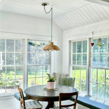 Alice Scallop Rattan-Pendelleuchte 