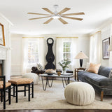 189 cm (72") Elbe moderner Deckenventilator mit Stange, Licht und Fernbedienung 