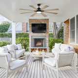 189 cm (72") Elbe moderner Deckenventilator mit Stange, Licht und Fernbedienung 