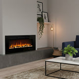 1270mm 50" EF50R Wall Mounted Electric Fire Built-In Electric Fire with 13 Flame Colors 750/1500W