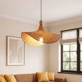 Wabi-Sabi Organic Bamboo Pendant Light 52 cm Diameter