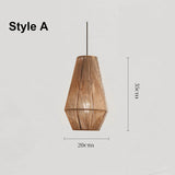 Hanfseil-Pendelleuchte B&amp;B Balkon Kreative Lampenschirm 