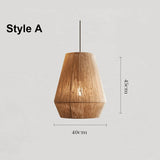 Hanfseil-Pendelleuchte B&amp;B Balkon Kreative Lampenschirm 