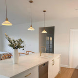 Hollie Keramik-Plissee-Pendelleuchte 