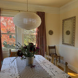 DIXON Oval Ø 60 cm Linen Pendant Light Scandinavian Japandi Natural Lighting Fixture