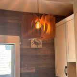 Handmade Modern Wooden Ceiling Light for Kitchen