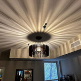 Handgefertigte Pendelleuchte aus Holz im Mid-Century-Modern-Stil 