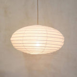DOME Oval Ø 60 cm Linen Pendant Light Scandinavian Japandi Natural Ceiling Light