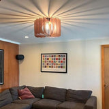 Handmade Modern Wooden Ceiling Light for Kitchen