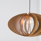 Handmade Modern Wooden Pendant Light Scandinavian Style for Kitchen Island