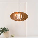 Handmade Modern Wooden Pendant Light Scandinavian Style for Kitchen Island