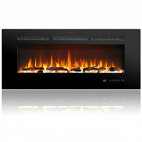 1270mm 50" EF50R Wall Mounted Electric Fire Built-In Electric Fire with 13 Flame Colors 750/1500W