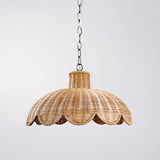 Alice Scallop Rattan-Pendelleuchte 