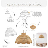 Le Perle Rattan-Pendelleuchte 