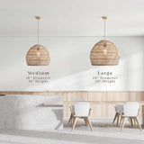 Santana Rattan-Pendelleuchte 