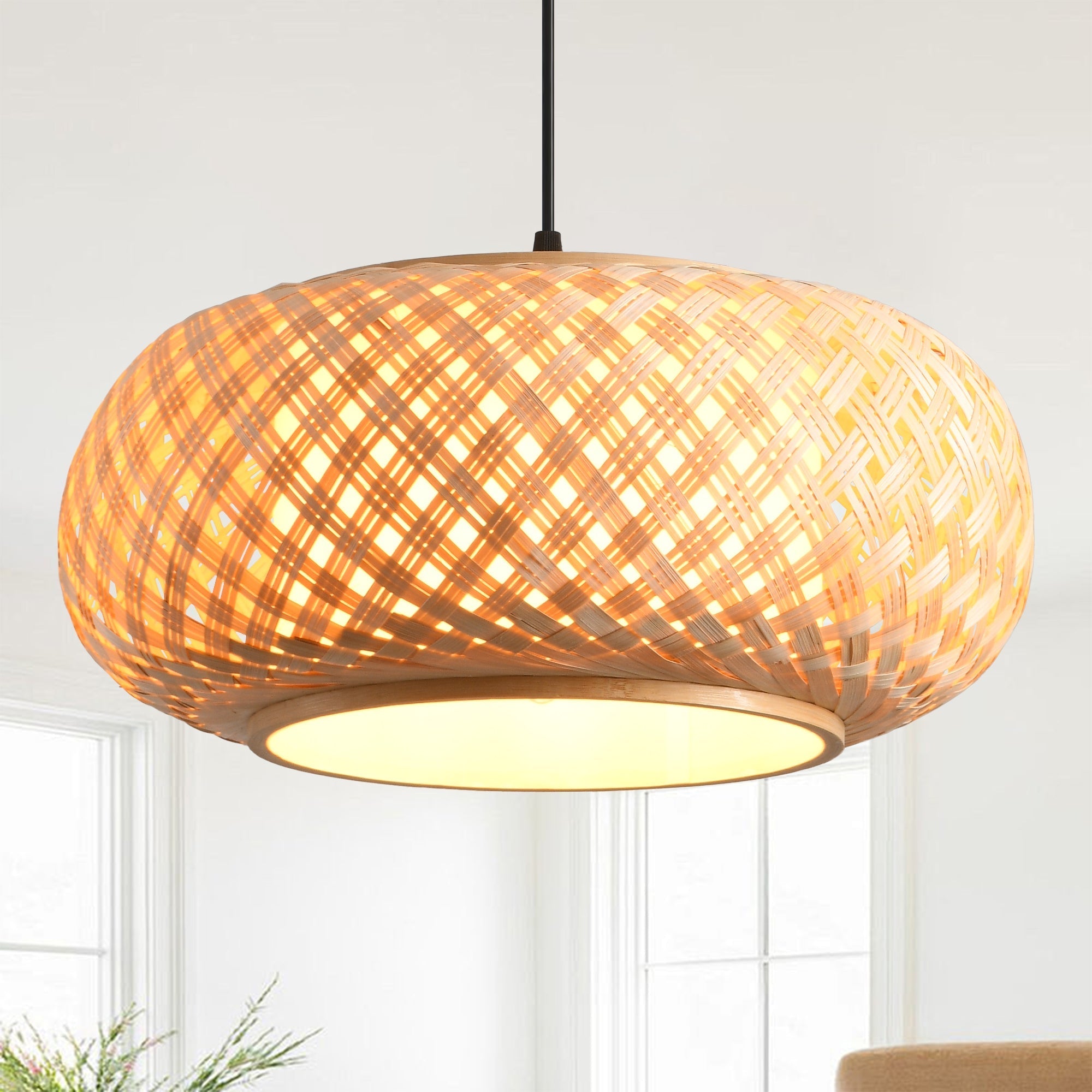 Scandinavian Bamboo Pendant Light Ø40cm