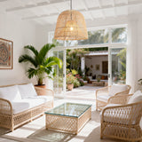 Scandinavian Minimalist Rattan Pendant Light Ø38cm