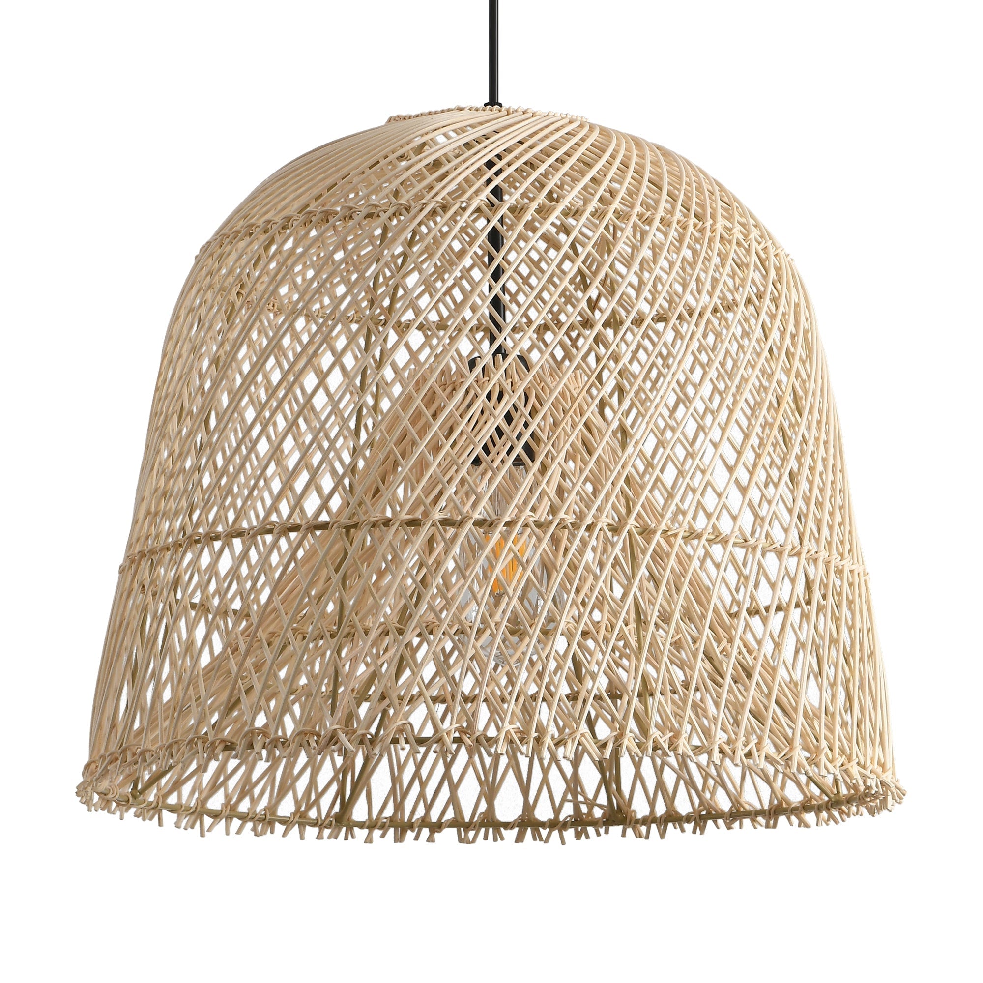 Scandinavian Minimalist Rattan Pendant Light Ø38cm
