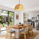 Natural Textured Lotus Rattan Pendant Light Ø40cm