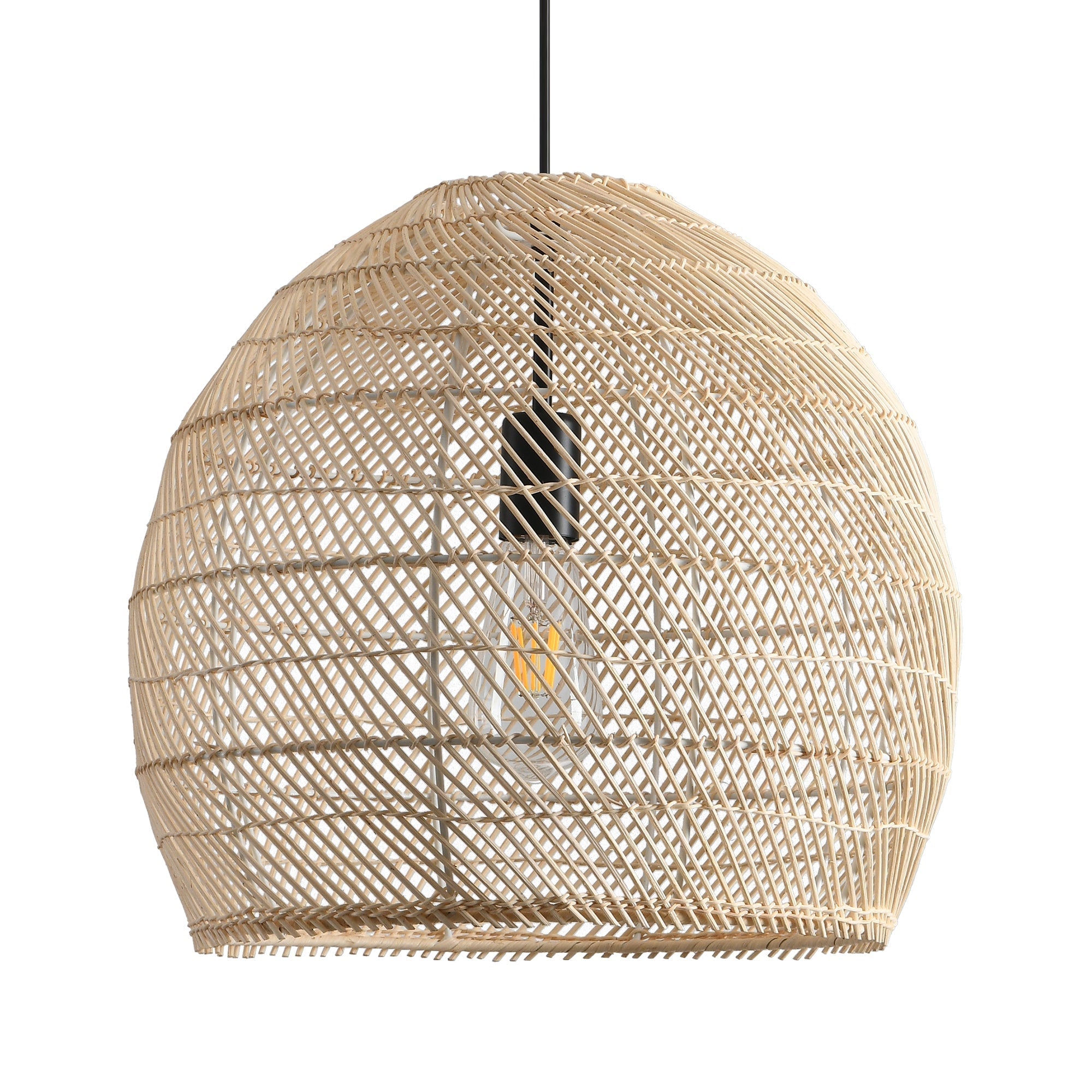 Earthy Minimalist Weave Rattan Pendant Light Ø40cm