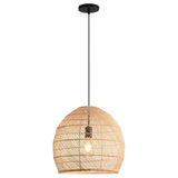 Earthy Minimalist Weave Rattan Pendant Light Ø40cm