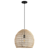 Earthy Minimalist Weave Rattan Pendant Light Ø40cm