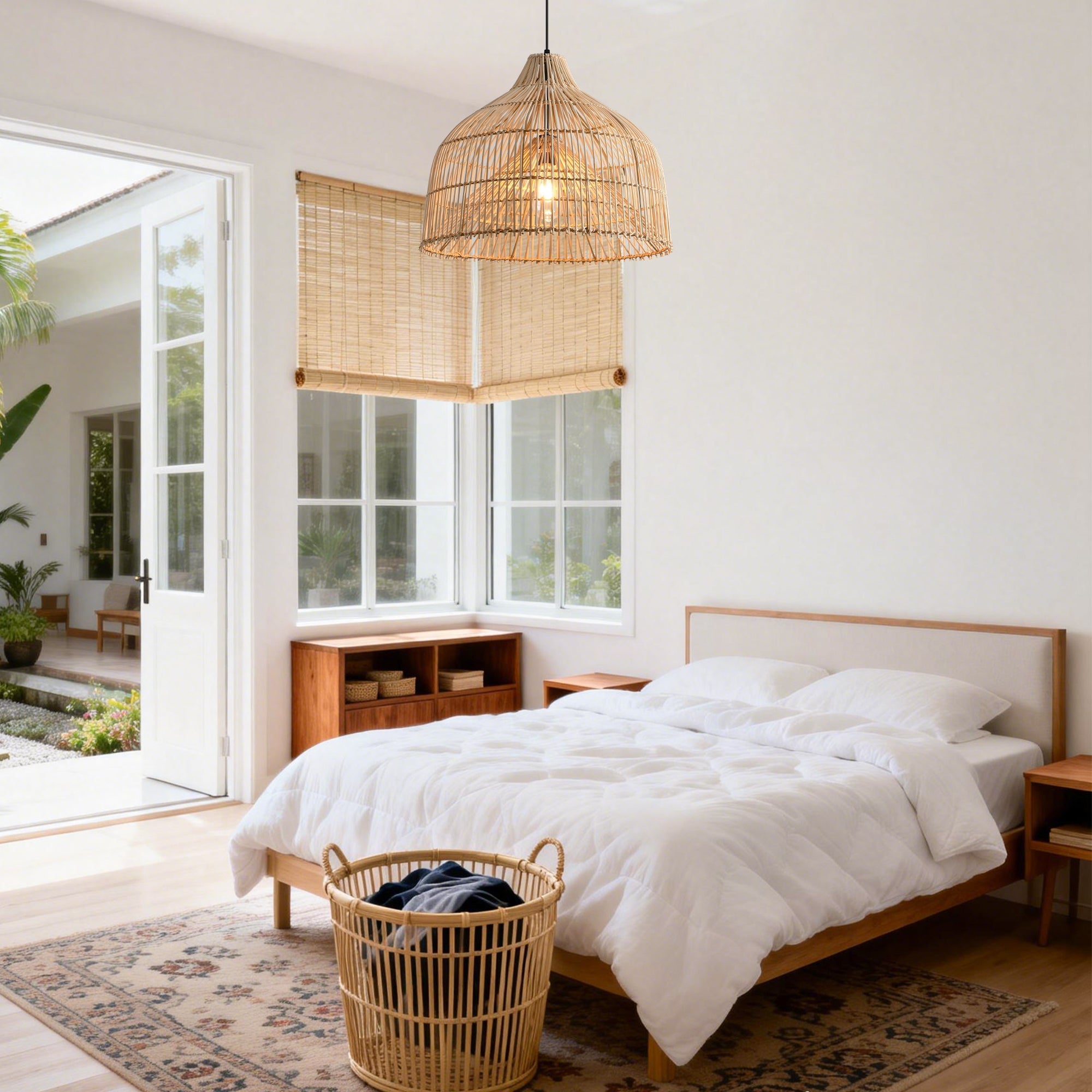 Modern Minimalist Weave Rattan Pendant Light Ø50cm