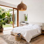 Bohemian Rattan Teardrop Pendant Light Ø48cm
