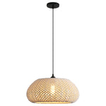 Bohemian Rustic Woven Cotton Pendant Light Ø48cm
