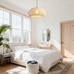 Bohemian Rustic Woven Cotton Pendant Light Ø48cm