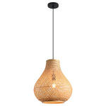 Nordic Minimal Teardrop Bamboo Pendant Light Ø38cm