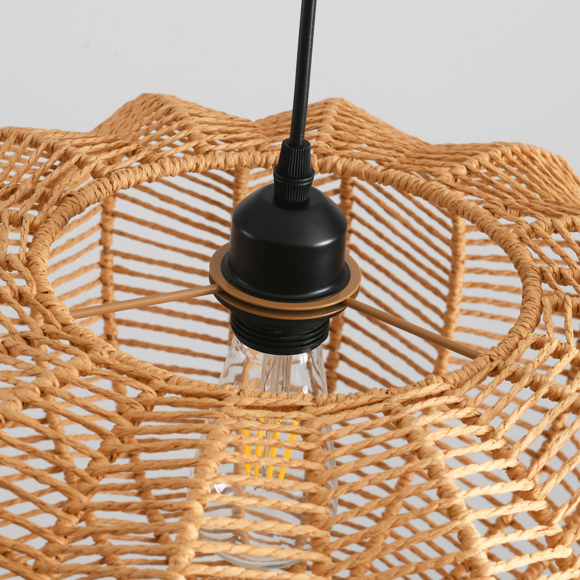 Rustic Rope Pendant Light Ø50cm