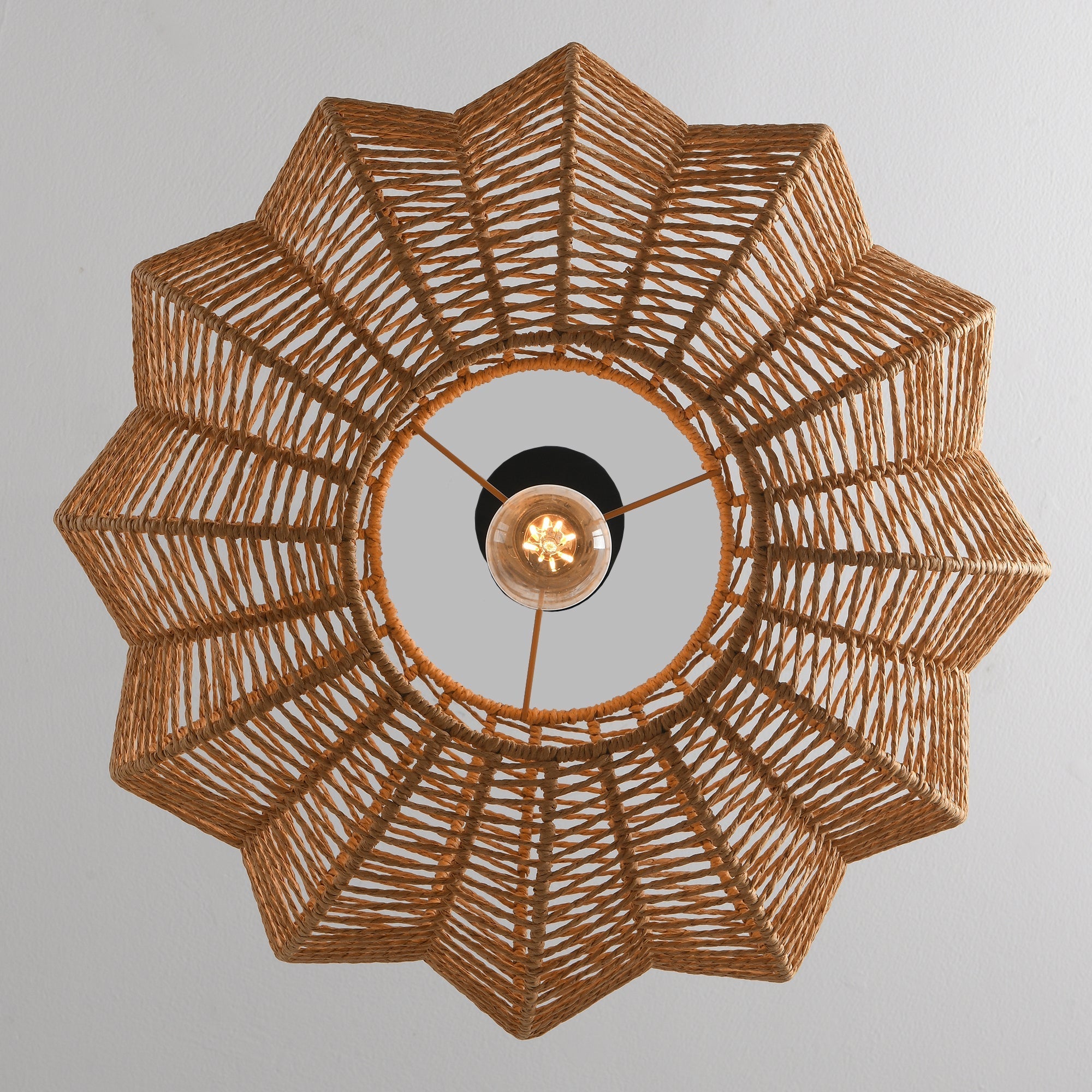 Rustic Rope Pendant Light Ø50cm