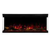 106 cm 42"/127 cm 50" JIYC Media Wall Electric Fire with 13 Flame Colors Built-In Electric Fire with Remote Control 750/1500W