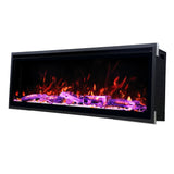 106 cm 42" CARRY Media Wall Electric Fire with 13 Flame Colors Built-In Electric Fire with Remote Control 750/1500W