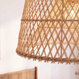 Scandinavische minimalistische rotan hanglamp met een diameter van 38 cm 