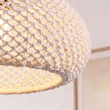 Suspension en coton tissé rustique bohème de 48 cm de diamètre 