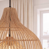 Moderne minimalistische geweven rotan hanglamp met een diameter van 50 cm 
