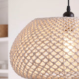 Suspension en coton tissé rustique bohème de 48 cm de diamètre 